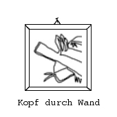 Zum Bild: 'immer mit dem Kopf durch die Wand!' 