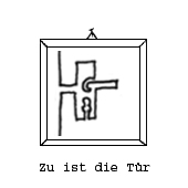 Zum Bild: 'Zu ist die T&uuml;r' 