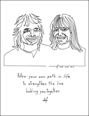 Follow your own path in life to strengthen the line holding you together