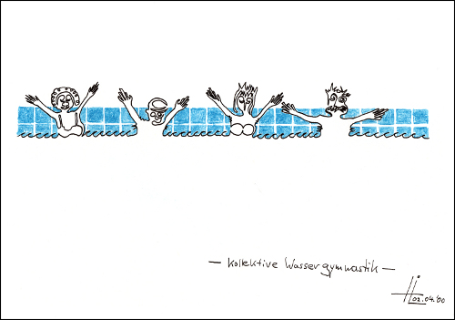 kollektive Wassergymnastik