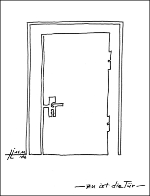 Zu ist die T&uuml;r